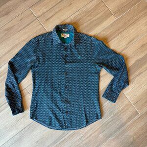 Classic Fit Men’s Patterned Button Down – Penguin – Men’s L